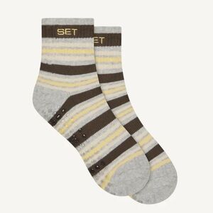 SET Stripe Shorty Grip Socks Color Grain